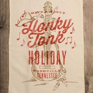 Have a Happy Honky Tonk Holiday Tea Towel